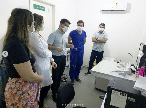 Hospital Tibério Nunes recebe visitra da Rede de Atenção às Urgências e Emergências(Imagem:Reprodução/Instagram)