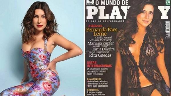 Fernanda Paes Leme lembra ensaio nu na Playboy: 