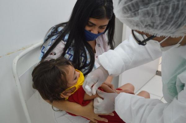 A campanha de vacinação espera imunizar 49.474 crianças em Teresina.(Imagem:Divulgação /FMS)