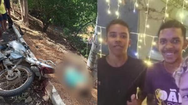 Dois irm&atilde;os morrem em acidente de moto no Piau&iacute;.(Imagem:Montagem g1 PI / 28&deg; BPM)