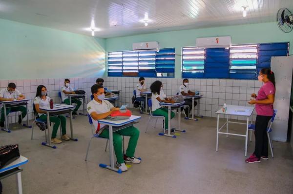 Escolas da rede estadual retomam as aulas presenciais no Piauí.(Imagem:Divulgação/Seduc)