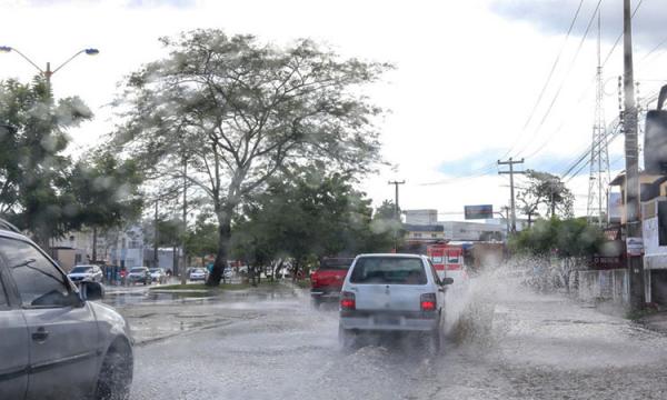 Previsão do tempo  A cidade de Teresina está na área que está em alerta laranja, com previsão de tempo com muitas nuvens, com pancadas de chuva, com temperatura mínima de 23° C e m(Imagem:Reprodução)