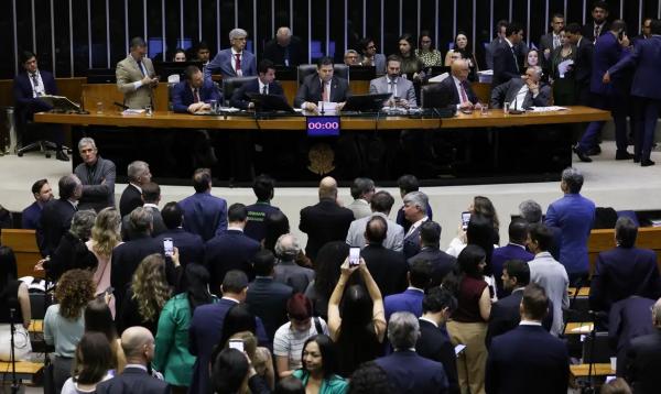 Sessão do Congresso Nacional durante sessão plenária semipresencial para análise de vetos presidenciais.(Imagem:Lula Marques/Agência Brasil)