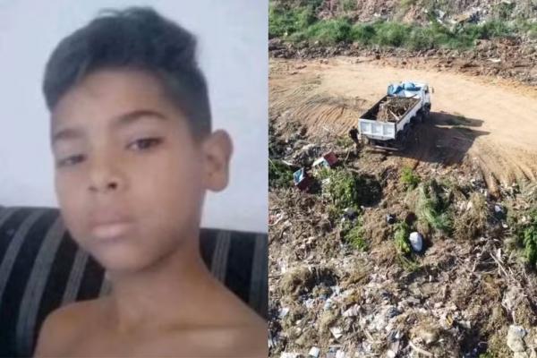Menino de 12 anos morre atropelado por trator em aterro de Teresina.(Imagem:Redes Sociais/Fundação Velho Monge)
