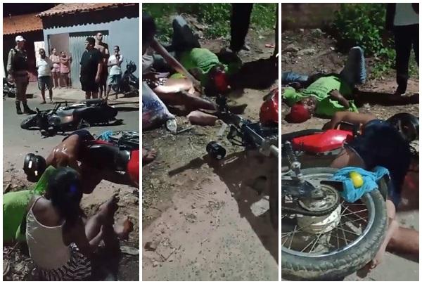 Motociclista não resiste e morre no HTN, vítima de acidente de trânsito em Floriano.(Imagem:Reprodução)