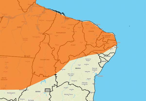O Instituto Nacional de Meteorologia (Inmet) emitiu na manhã deste domingo (6) um alerta laranja com previsão de chuvas intensas para todo o estado do Piauí.   O alerta iniciou nes(Imagem:Reprodução)