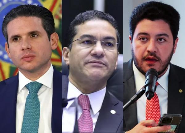 Hugo Motta, Marcos Pereira e Jadyel Alencar.(Imagem:Arquivo)