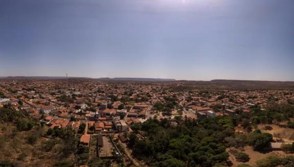 Cidade de Corrente, no Sul do Piauí.(Imagem:Janleque Miranda/ Prefeitura de Corrente)