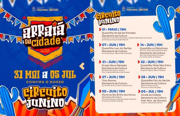 Floriano dá início ao São João 2025 com muita festa, cultura e tradição.(Imagem:Reprodução/Instagram)