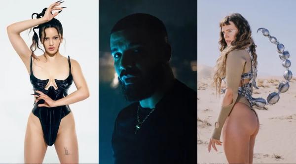 Rosalía, Drake e Tove Lo, atrações de domingo do Lollapalooza.(Imagem:Divulgação)