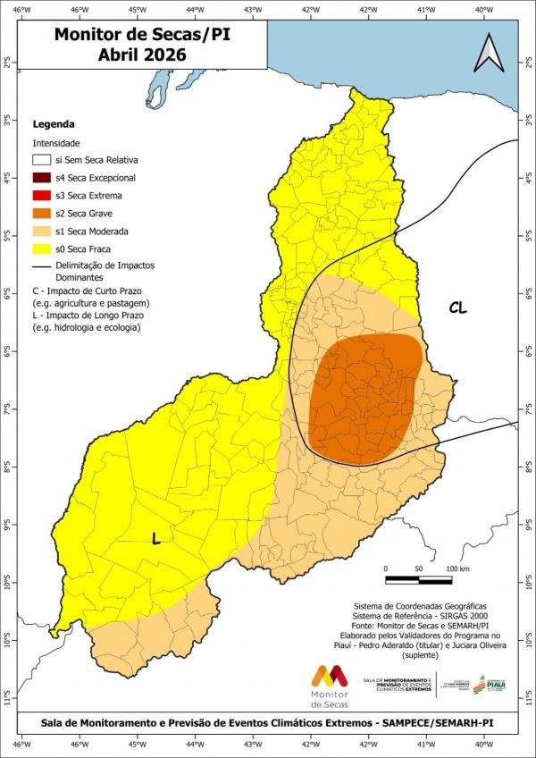 O boletim tamb&eacute;m aponta que os impactos da seca seguem sendo sentidos de forma diferente em cada regi&atilde;o.(Imagem:Reprodu&ccedil;&atilde;o)