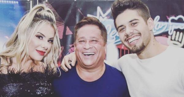 Poliana, Leonardo e Zé Felipe(Imagem:Reprodução)