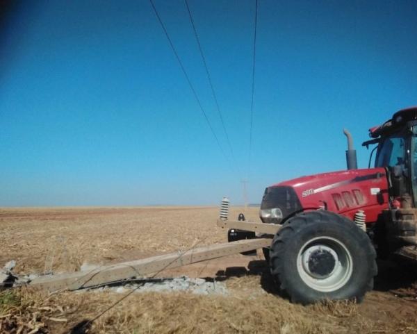 Abalroamento de postes já deixou mais de 300 mil clientes piauienses sem energia neste ano.(Imagem:Divulgação)