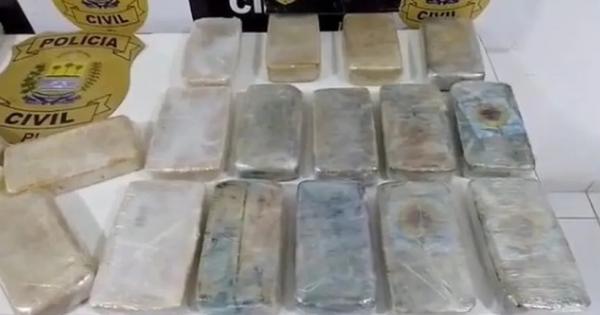 Polícia Civil apreende 30 kg de pasta base de cocaína e prende dois homens na Zona Sudeste de Teresina.(Imagem:Reprodução)