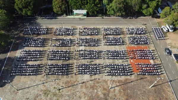  Imagens aéreas de alunos do Curso de Formação de Soldados Polícia Militar do Piauí 2022.(Imagem:ASCOM PMPI/ Carvalho Photos )