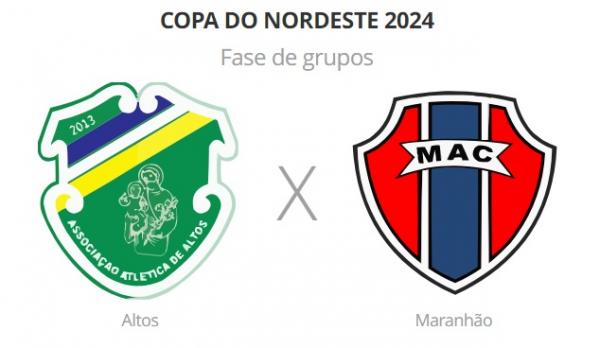 Altos x Maranhão(Imagem:Reprodução)