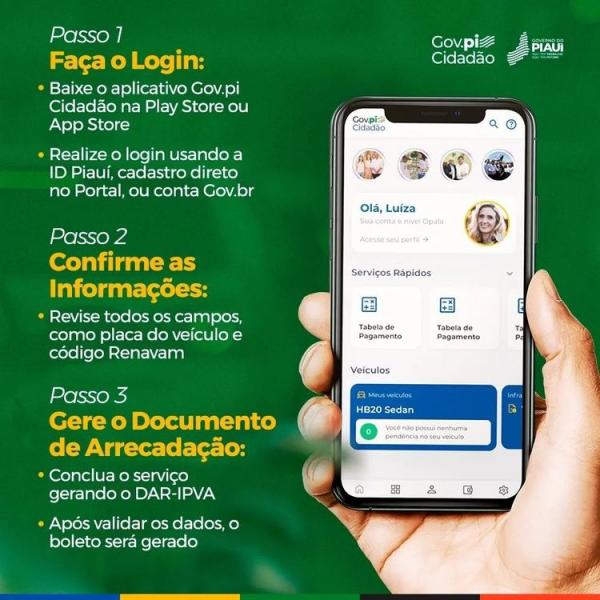A facilidade neste serviço faz parte do processo de transformação digital do Piauí.(Imagem:Divulgação)