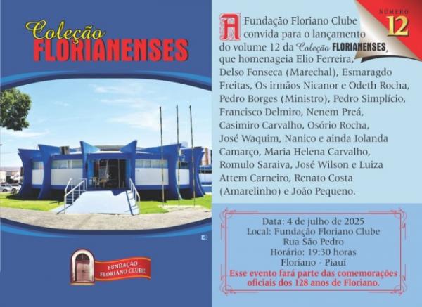 Poder Legislativo de Floriano é destaque na 12ª edição do livro