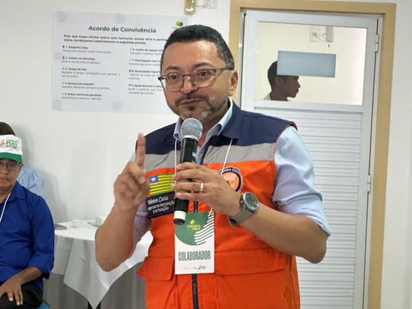 Werton Costa, diretor de Prevenção e Mitigação da Defesa Civil Estadual.(Imagem:Ascom Seplan)