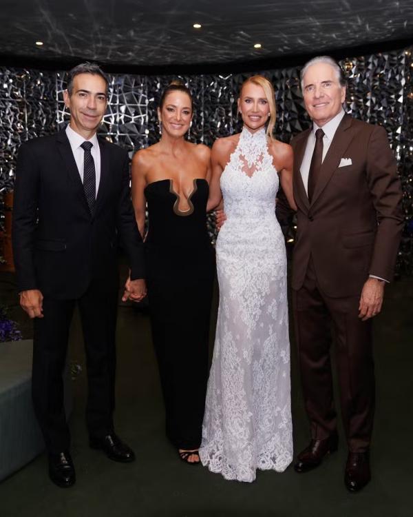 Cesar Tralli, Ticiane Pinheiro, Ana Paula Siebert e Roberto Justus.(Imagem:Roberto Filho/BrazilNews)