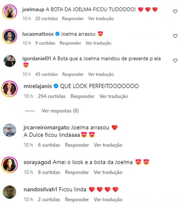 Fãs elogiam Joelma por presente dado a Dulce María.(Imagem: Instagram)