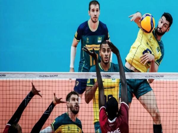 Brasil vence Catar na estreia do pré-olímpico de vôlei(Imagem:volleyballworld/reprodução)