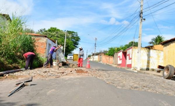  SEINFRA intensifica trabalhos da operação tapa-buracos em Floriano.(Imagem:Secom)