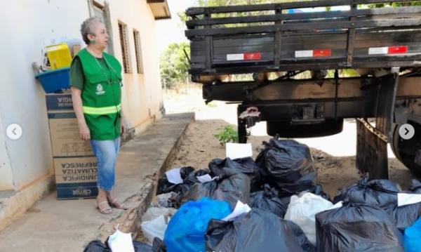 Floriano avança na reciclagem com coleta de 102kg de materiais recicláveis.(Imagem:Reprodução/Instagram)