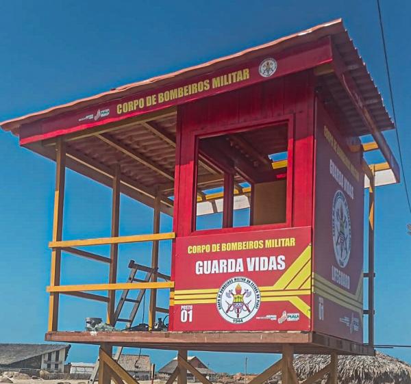 A estrutura possibilitar&aacute; maior preven&ccedil;&atilde;o contra afogamentos e outros acidentes do litoral do estado(Imagem:Ascom CBMEPI)