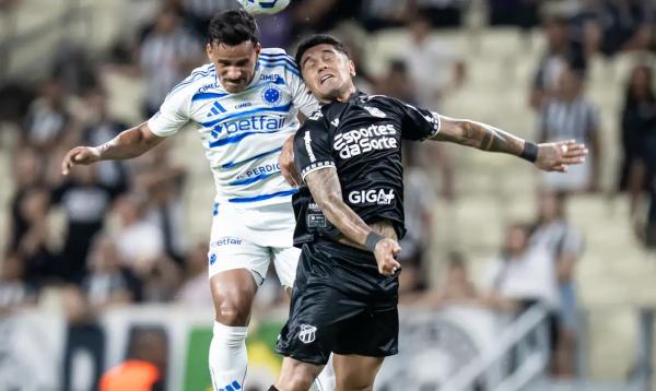 Cruzeiro empata com Ceará e sai da briga pelo título do Brasileirão.(Imagem:Samuel Andrade/Cruzeiro/Direitos Reservados)