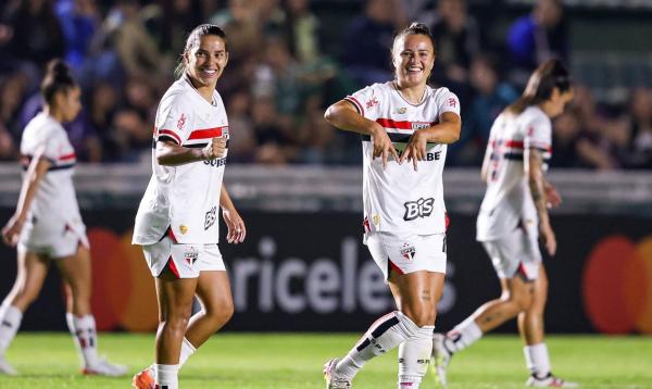 Millene e Camilinha marcaram os gols das Soberanas.(Imagem:STAFF IMAGES WOMAN/CONMEBOL/DIREITOS RESERVADOS)