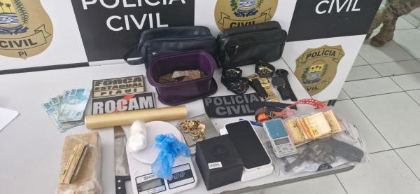 Polícia Civil realiza operação contra organizações criminosas em Floriano(Imagem:Divulgação/SSP)