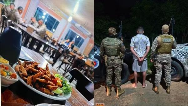 Foragido &eacute; preso ap&oacute;s fotografar policiais e divulgar imagem em grupo de fac&ccedil;&atilde;o no PI.(Imagem:Reprodu&ccedil;&atilde;o/BEPI)