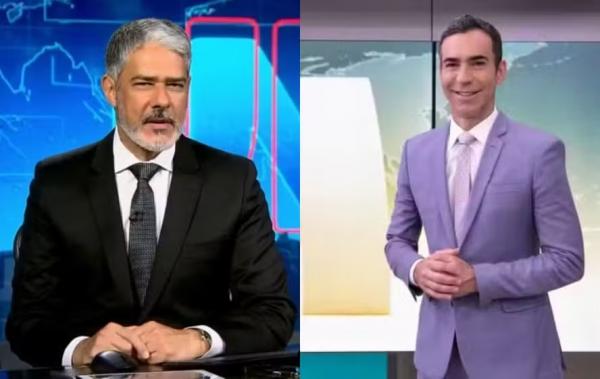 Bonner e Tralli (Imagem:Reprodução/TV Globo e Marcos Rosa/Globo)