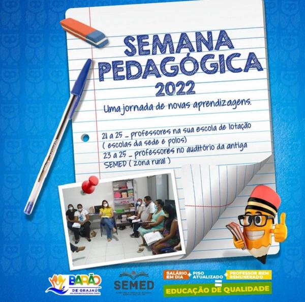 Secretaria de Educação de Barão de Grajaú realizará Semana Pedagógica de 21 a 25 de fevereiro.(Imagem:Reprodução/Instagram)