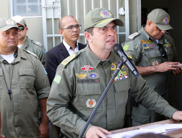 Coronel Scheiwann Lopes, comandante-geral da Polícia Militar do Piauí.(Imagem:Divulgação)