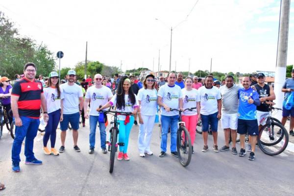 Passeio ciclístico de aniversário pelos 126 anos de Floriano foi um sucesso (Imagem:Secom)