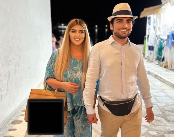 Sheikha Mahra Al Maktoum e o ex-marido, Sheikh Mana Al Maktoum.(Imagem: Reprodução/Instagram)