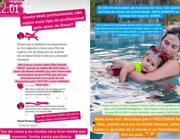Virginia Fonseca se revolta com post de pediatra.(Imagem:Reprodução/Instagram)