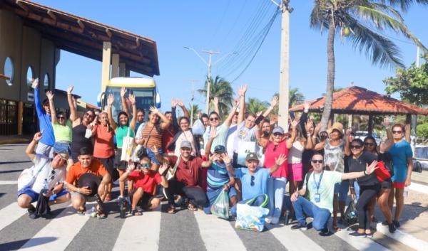 Turismo Social do Sesc leva alunos do Sesc Ler Piripiri para vivenciarem cultura e meio ambiente no litoral do Piauí.(Imagem:Divulgação)