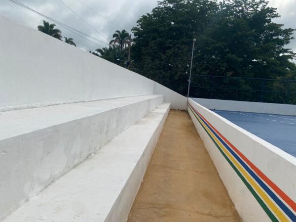 Quadra poliesportiva no povoado Bolívia(Imagem: Ascom Secepi)