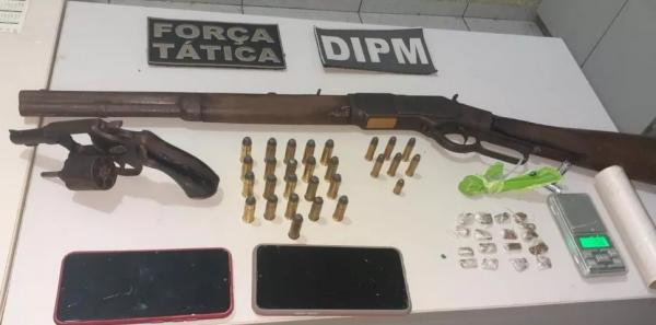 Oito são presos suspeitos de envolvimento em dois homicídios e tráfico de drogas em Parnaíba, litoral do Piauí.(Imagem:Divulgação/PMPI)