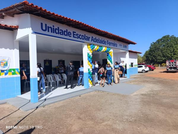 Prefeitura de Barão de Grajaú reinaugura escola na localidade Jatobá Ferrado.(Imagem:FlorianoNews)
