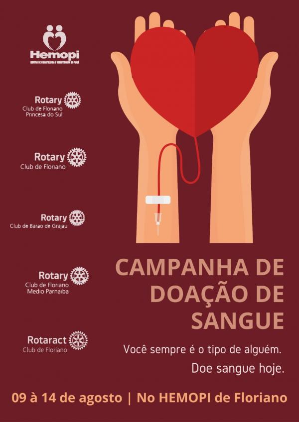 Campanha de Doação de Sangue será lançada nesta segunda (09)(Imagem:Divulgação)