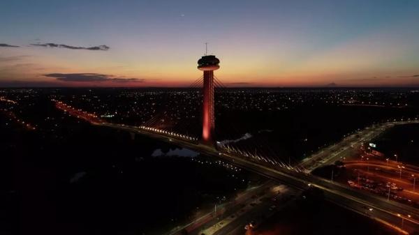 Ponte Estaiada, em Teresina.(Imagem:Magno Bonfim/TV Clube)