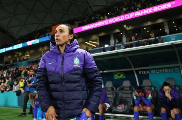 Marta se despediu de sua sexta Copa do Mundo com eliminação para a Jamaica.(Imagem:Getty Images)