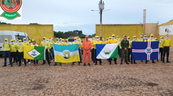 A capacita&ccedil;&atilde;o acontece no munic&iacute;pio de Barras e formou 48 novos brigadistas, entre eles seis mulheres, de quatro cidades.(Imagem:Ascom Semarh)