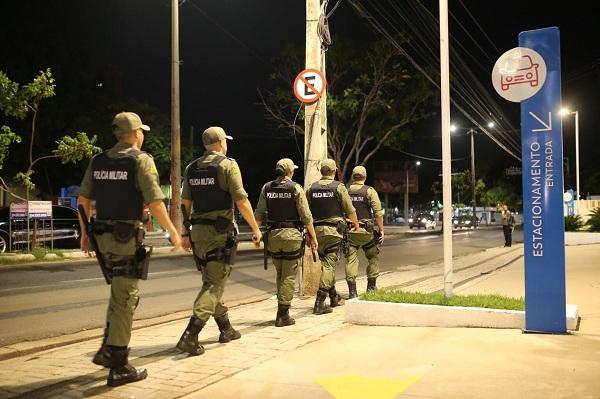 PM reforça policiamento com estágio de alunos do Curso de Formação de Soldados.(Imagem:Divulgação)