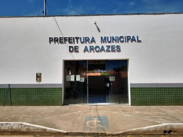 Prefeitura de Aroazes, no Piauí.(Imagem:Sávio Magalhães/ TV Clube)
