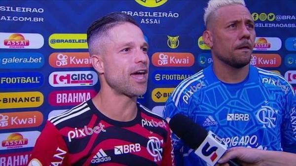 Diego Alves e Diego Ribas falam sobre emoção de último jogo pelo Flamengo.(Imagem:Reprodução)